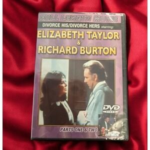 Divorce His Divorce Hers (1973 DVD) Richard Burton Elizabeth Taylor movie-sealed